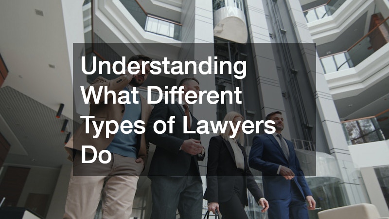Understanding What Different Types of Lawyers Do